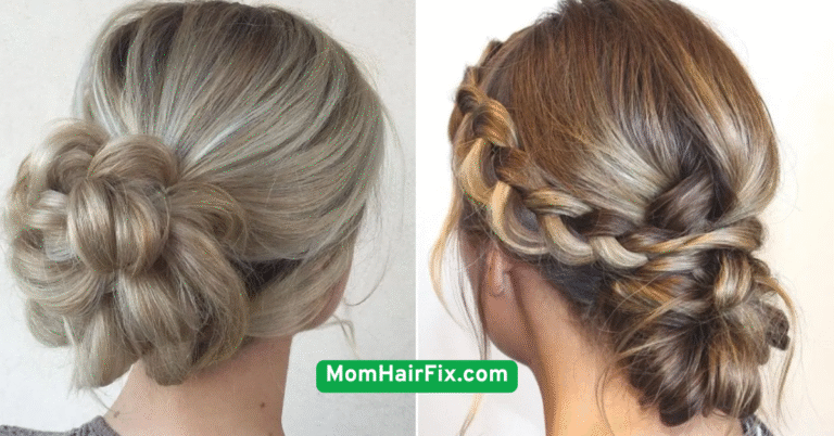 The Classic Messy Mom Bun with a Modern Twist