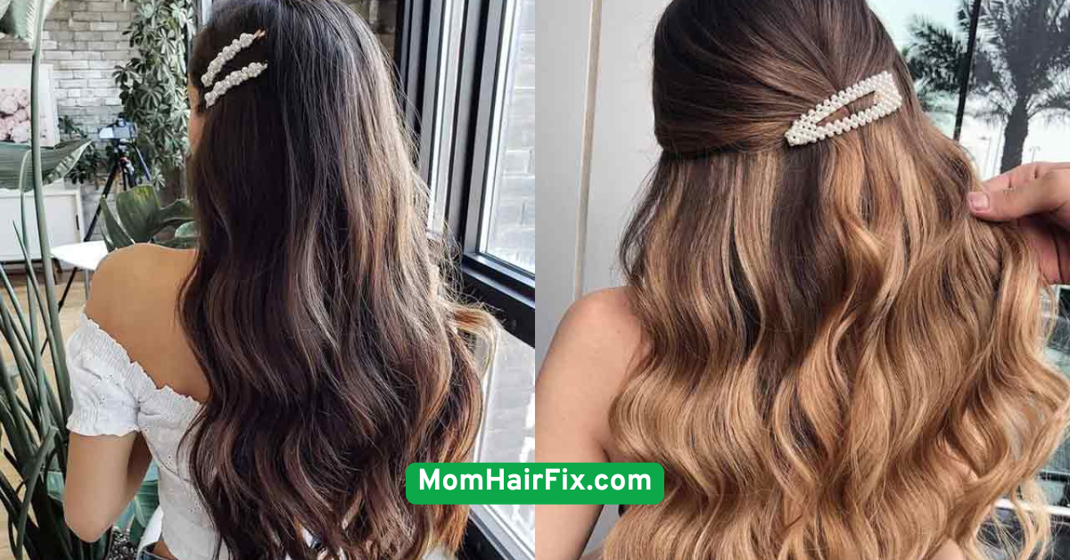 Side Part with Statement Hair Clip