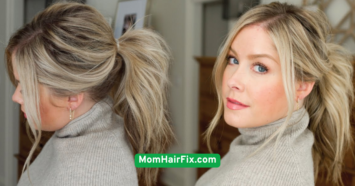 Loose Low Ponytail with Texture
