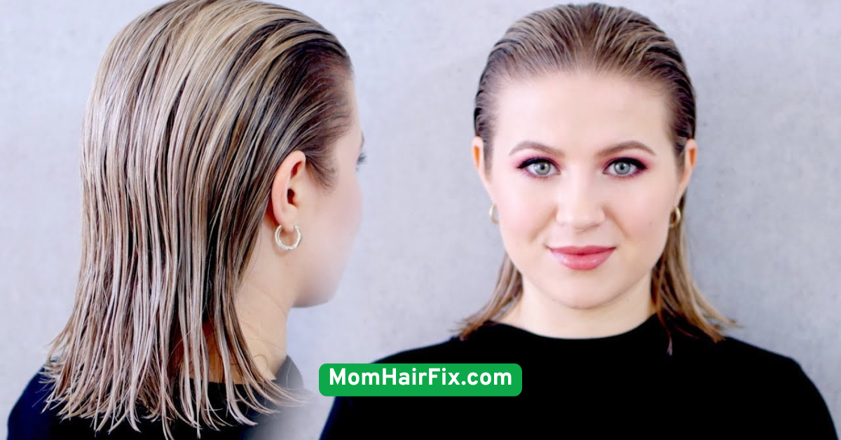 Slicked Back with Wet Look Gel