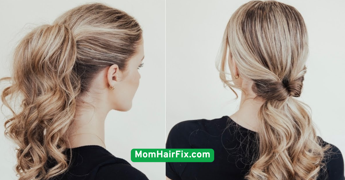 Low Ponytails with Volume and Grace