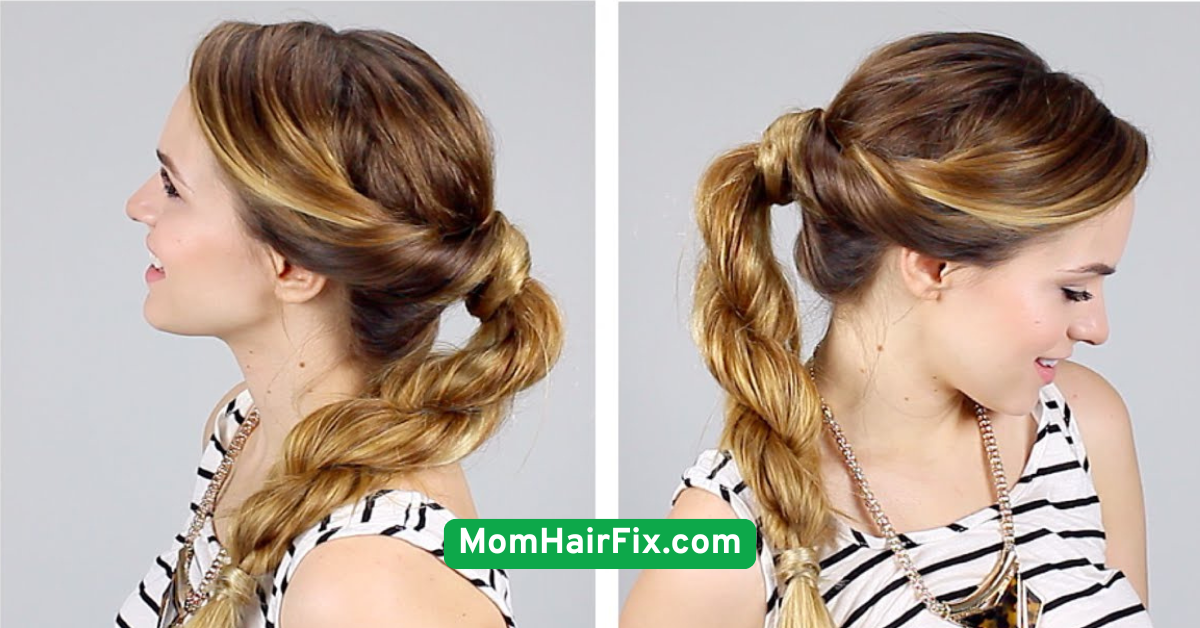 14. Rope Braid Ponytail