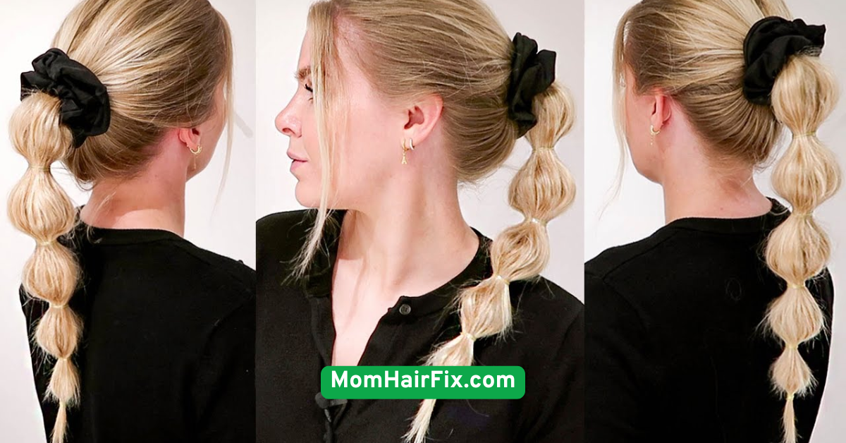 Bubble Tie Ponytail