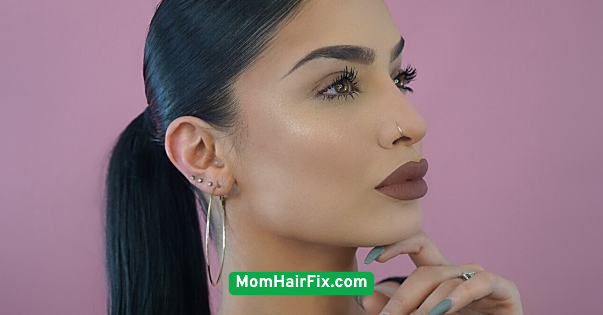 Slicked-Back Ponytail