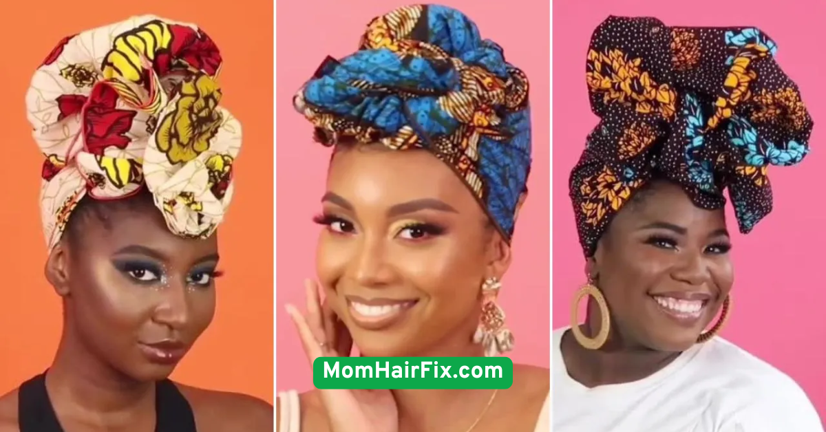 Afro Puff with Head Wrap