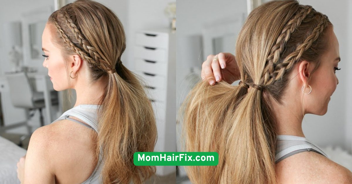 Simple Dutch Braid Pigtails