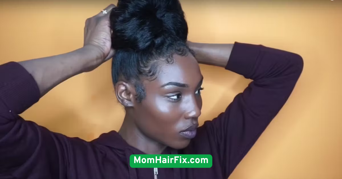 Curly Puff with Laid Edges