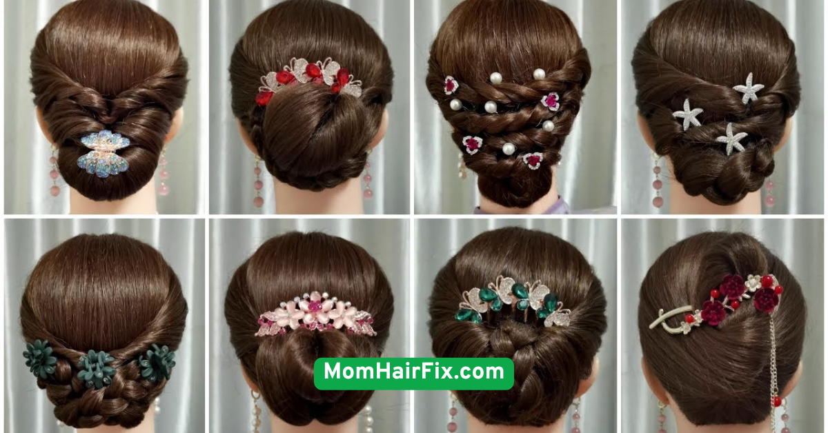 Clipped Back Layers with Stylish Pins