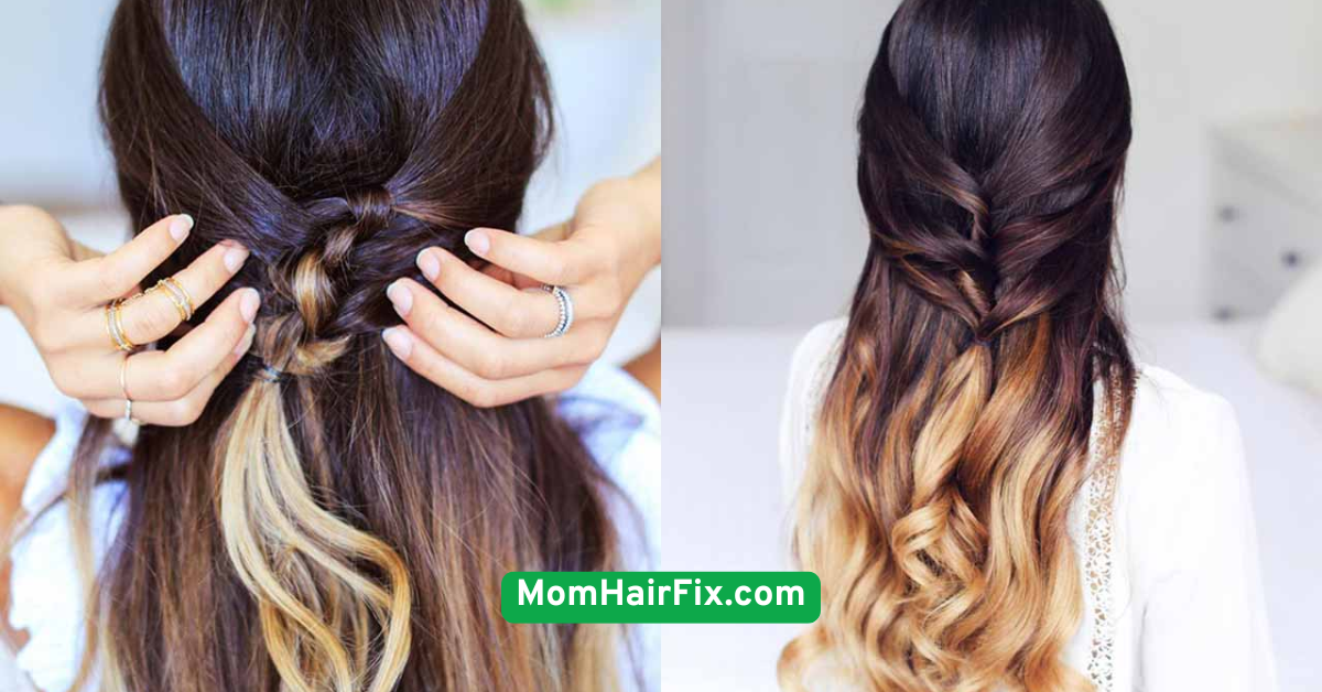 The 2-Minute Half-Up Half-Down Top Knot