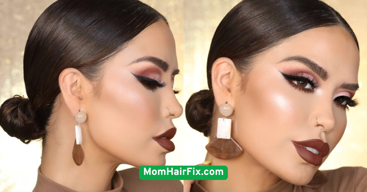 Sleek Low Bun with Side Part