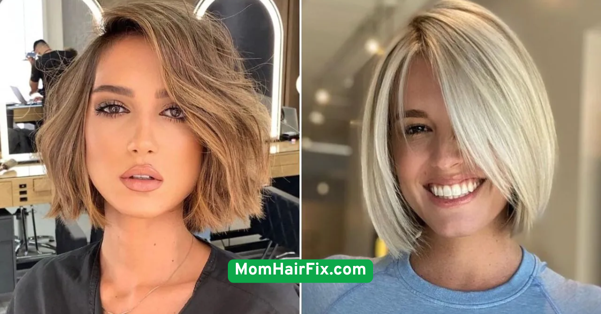 Textured Bob with Side Part