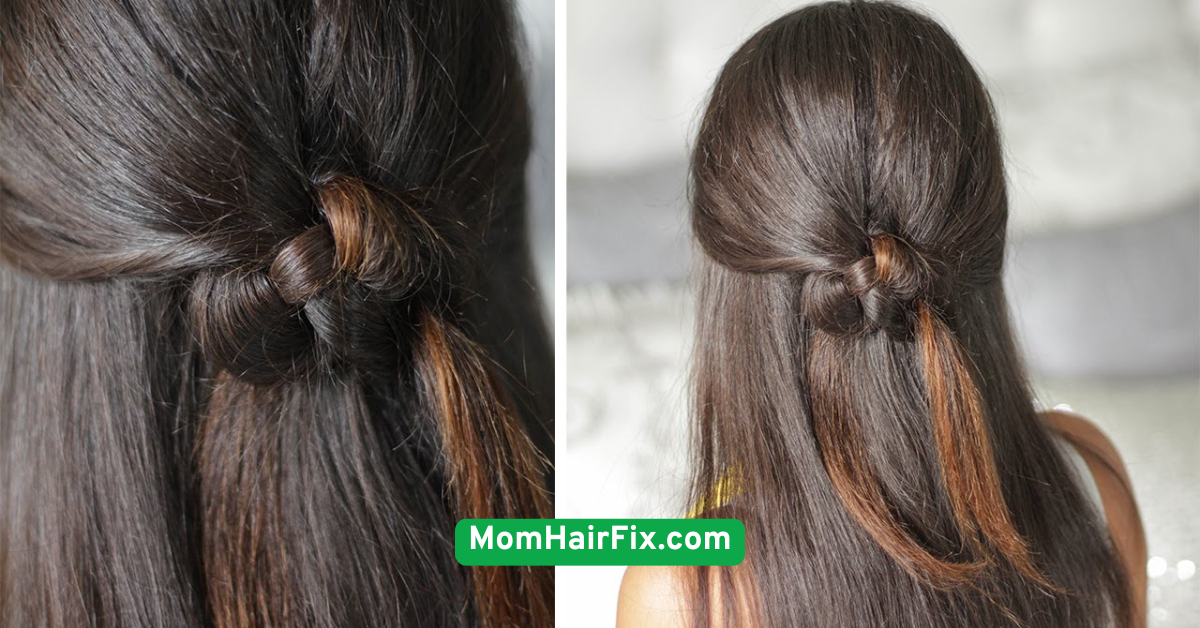 Half-Up Knot with Clip