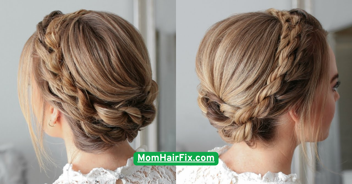 Braided Crown for Short Hair