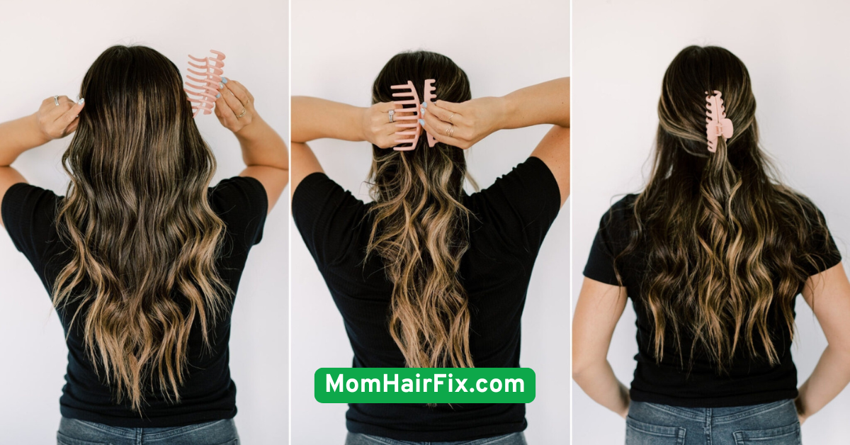 4. Half-Up Claw Clip Style