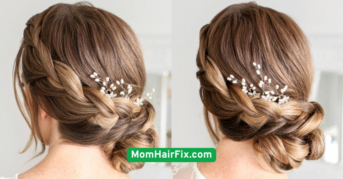 5. Braided Side Bun