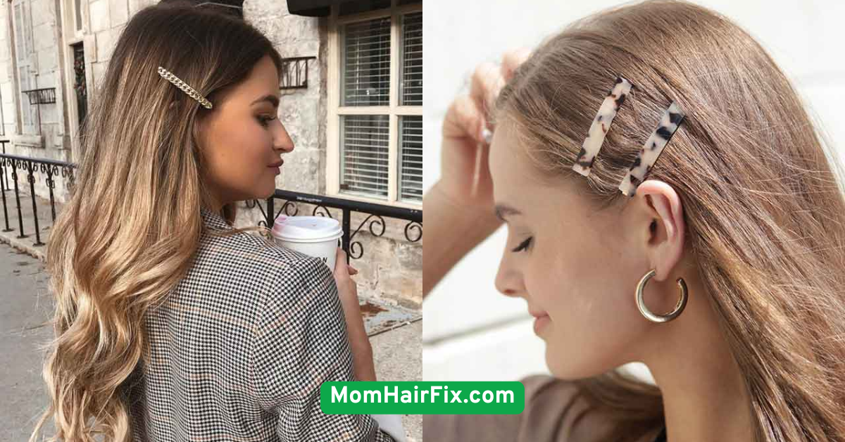 Side Part with Decorative Clip