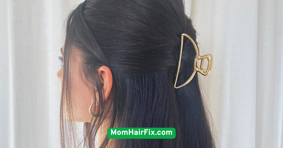 Claw Clip Half-Up Style