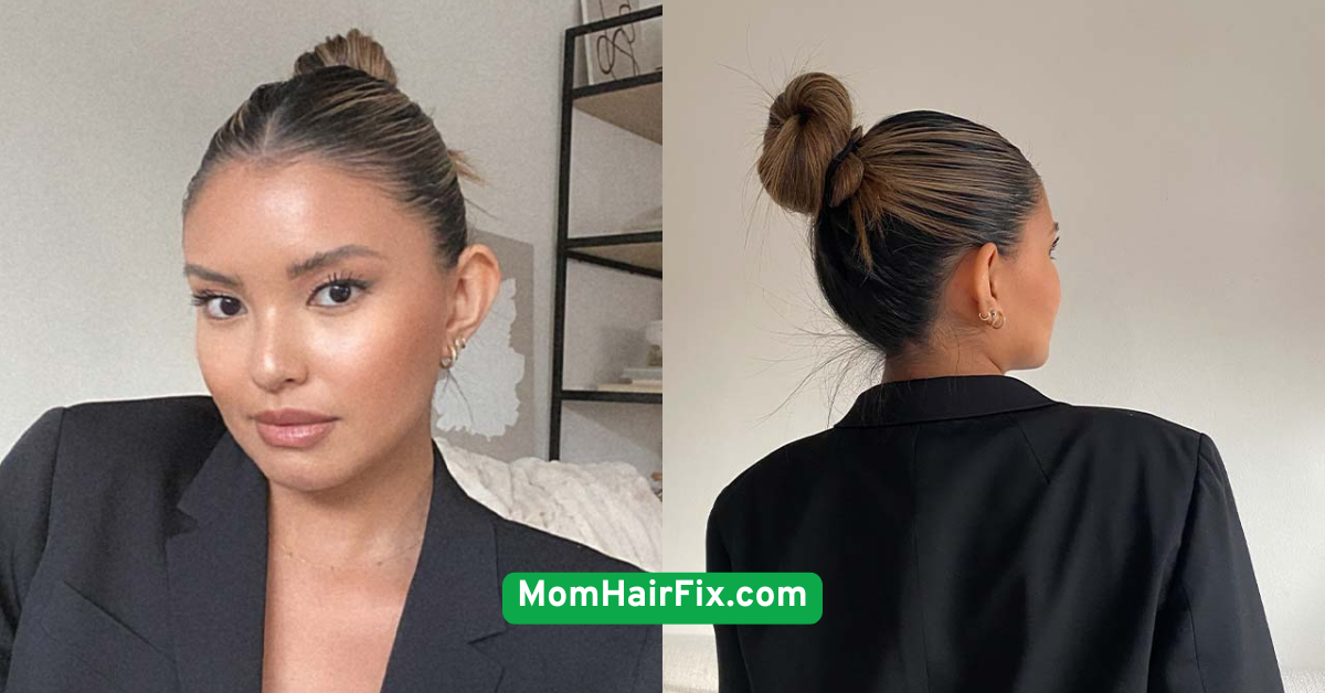  Slicked Back Low Bun