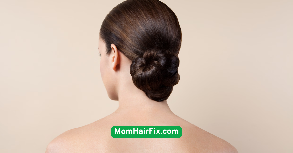 The “Wet Look” Slicked-Back Bun