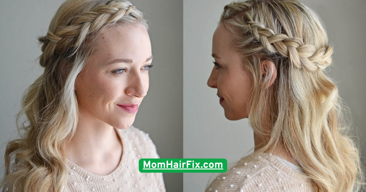 Easy Half-Up Braided Crown