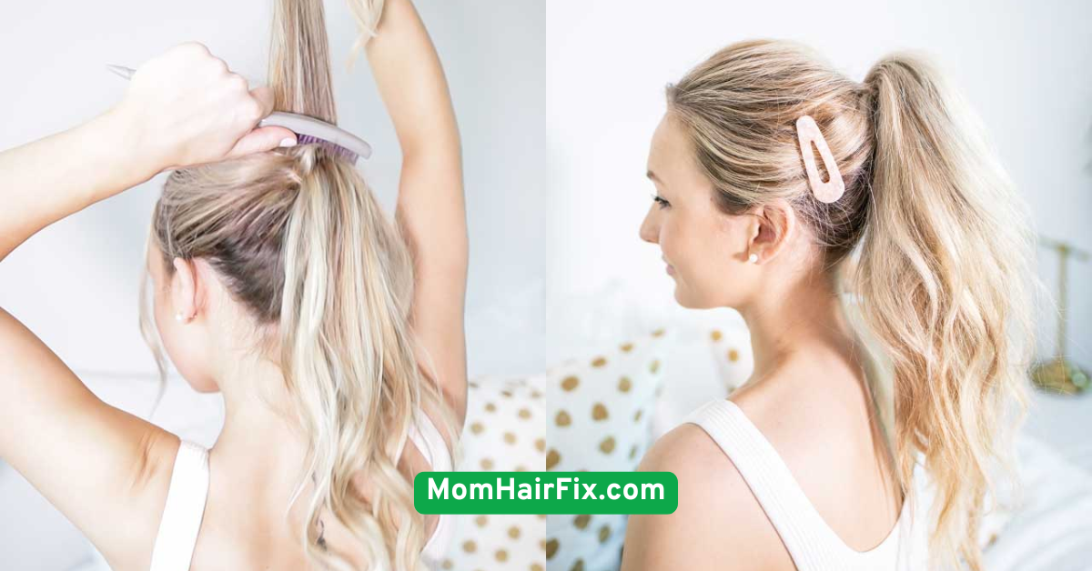 High Ponytail with Texture