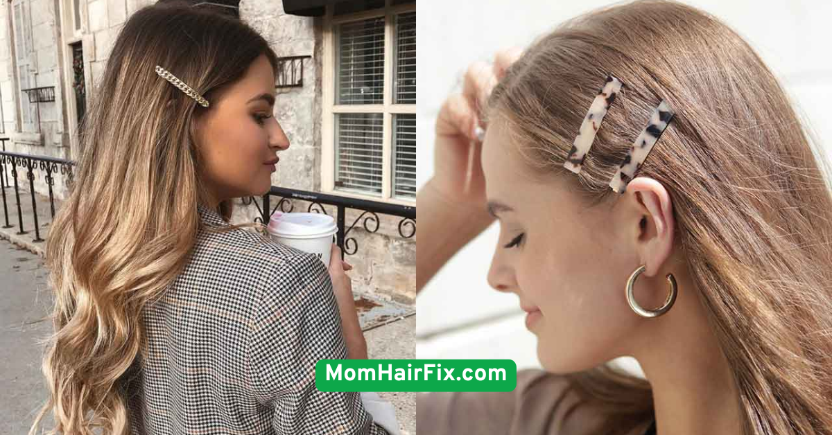 Sleek Side Part with Clip-In Pins