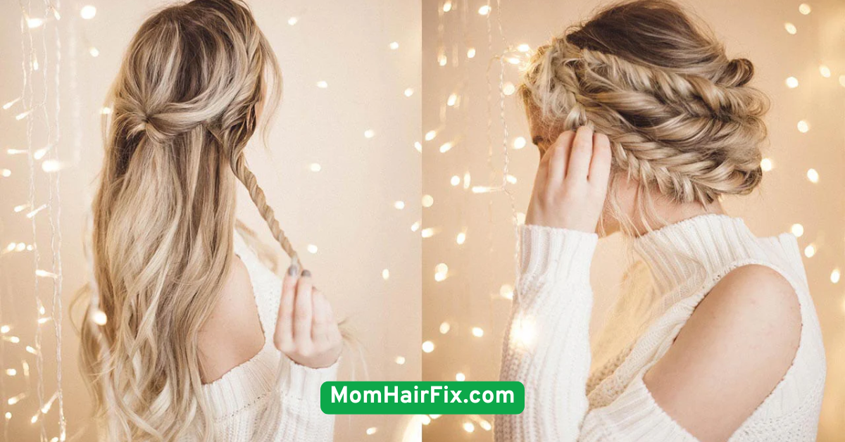  Half-Up Braided Twist