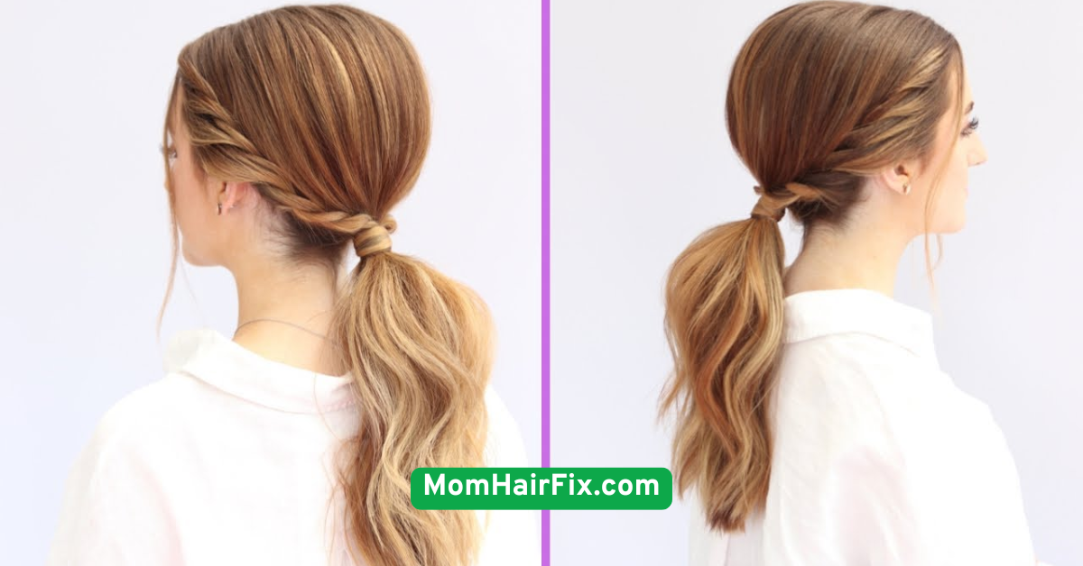 Low Twisted Ponytail