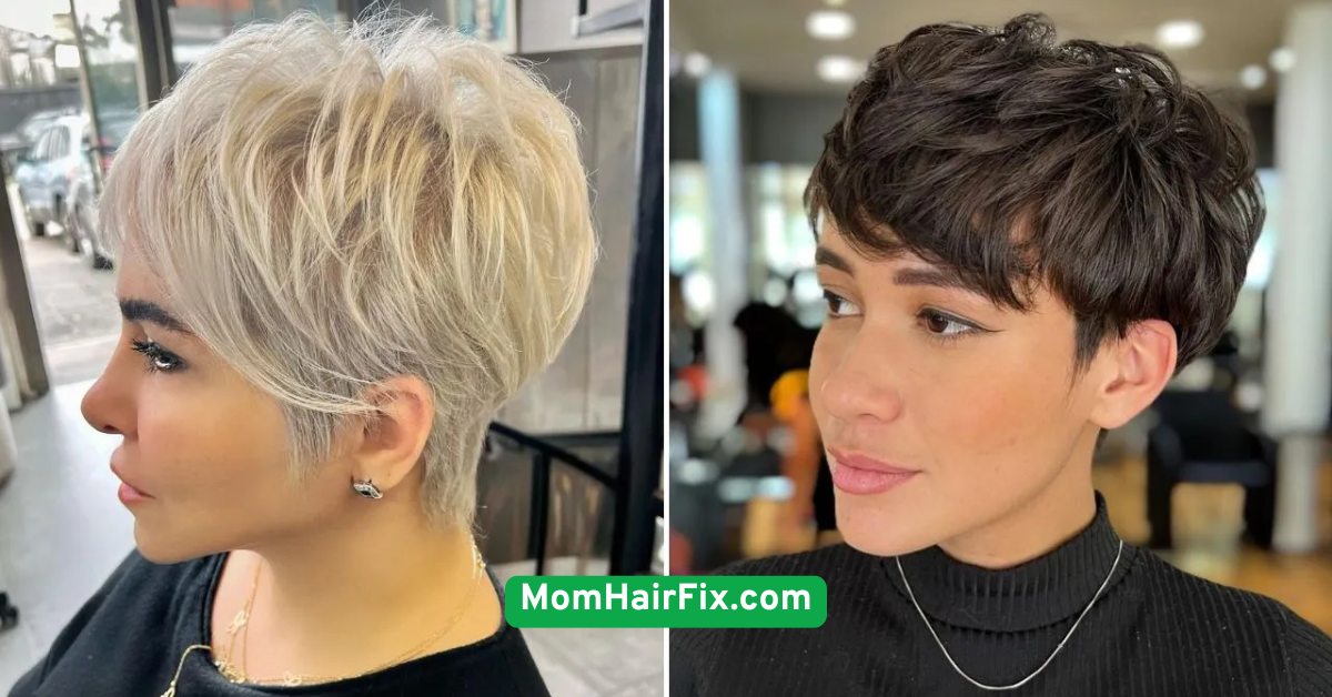 Side Swept Pixie with Texture