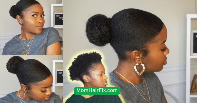 Messy Bun with a Twist (1)