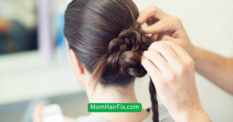 Messy Bun with a Twist (1)