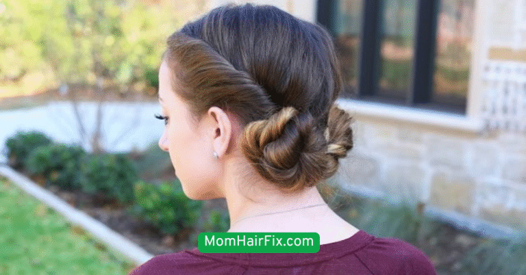 Messy Bun with a Twist