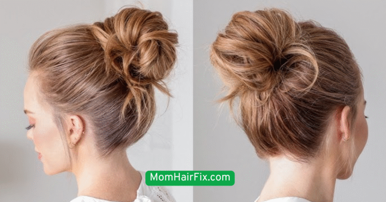 Messy Bun with a Twist