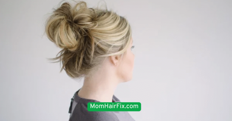 Messy Bun with a Twist
