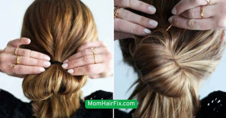 Messy Bun with a Twist