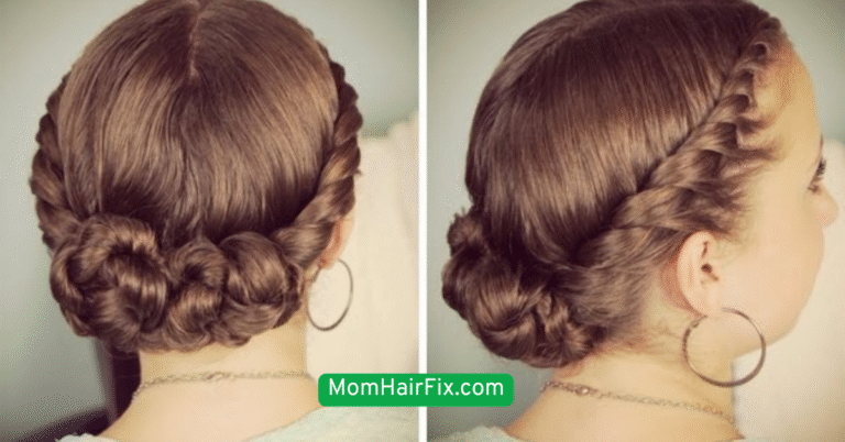 Messy Bun with a Twist