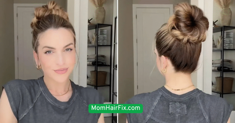Messy Bun with a Twist