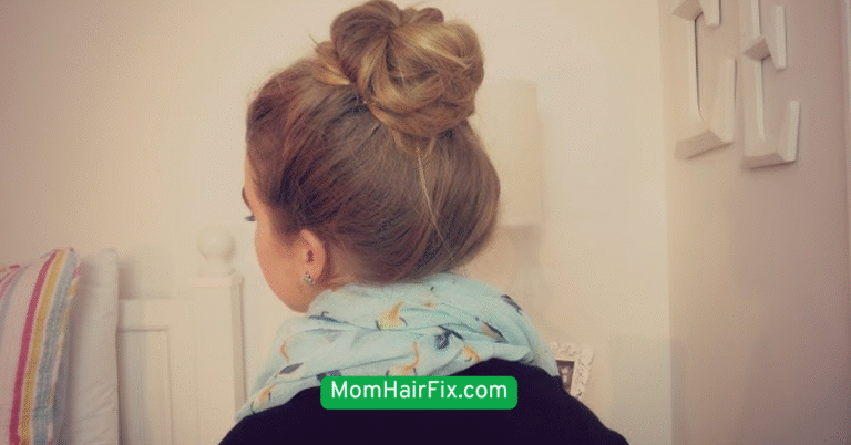 Messy Bun with a Twist