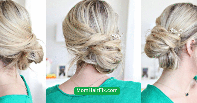 Messy Bun with a Twist