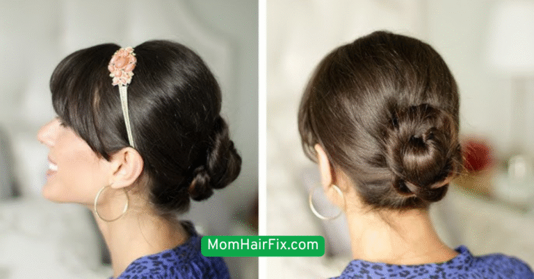 Messy Bun with a Twist