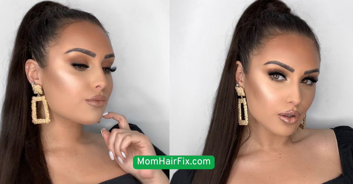 Slicked-Back Ponytail