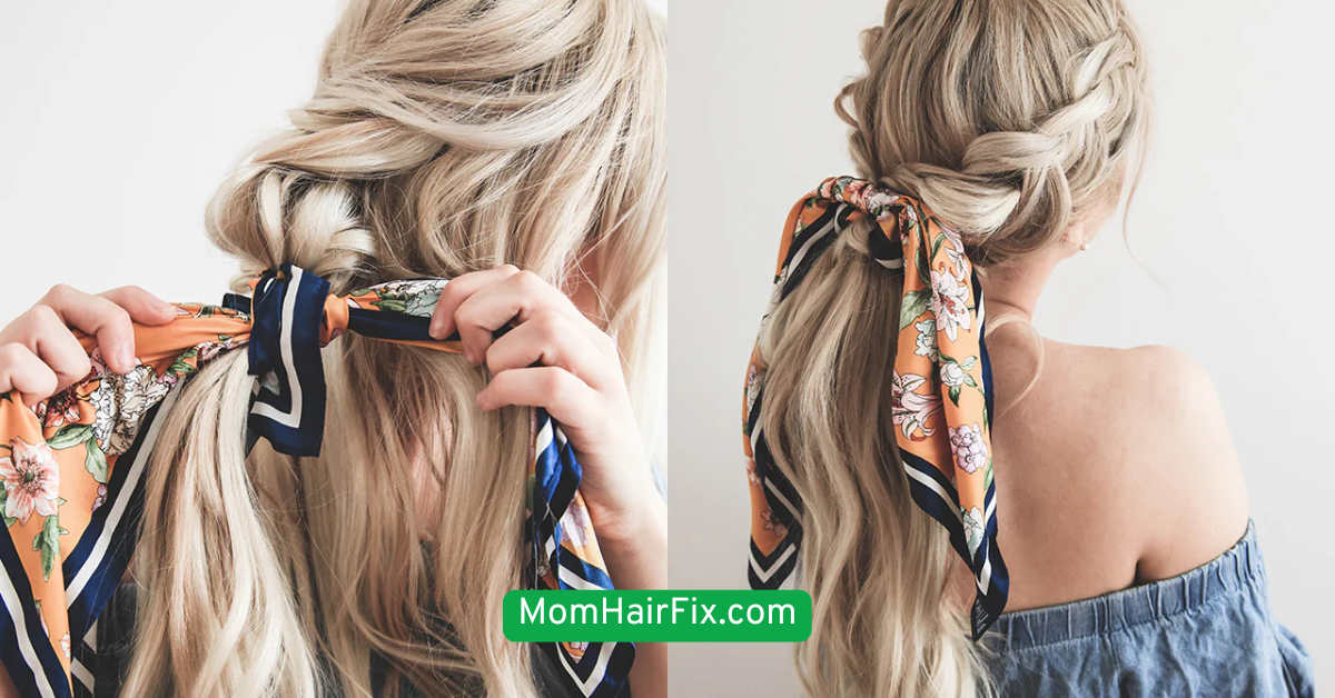 The Scarf-Tied Bun