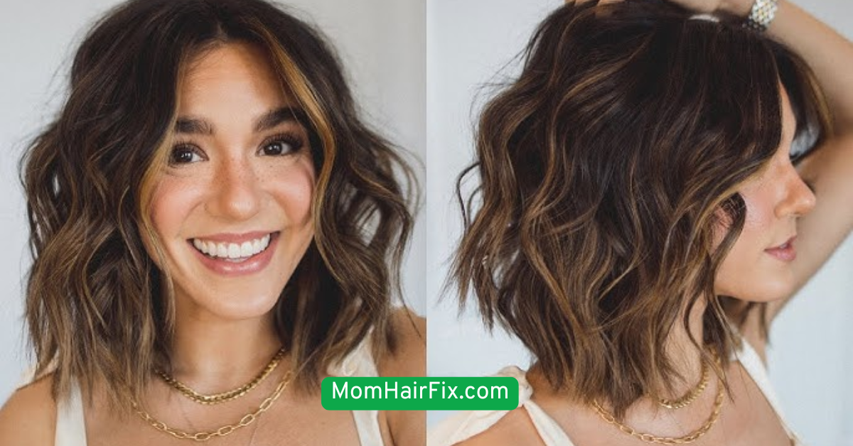 Wavy Chin-Length Bob