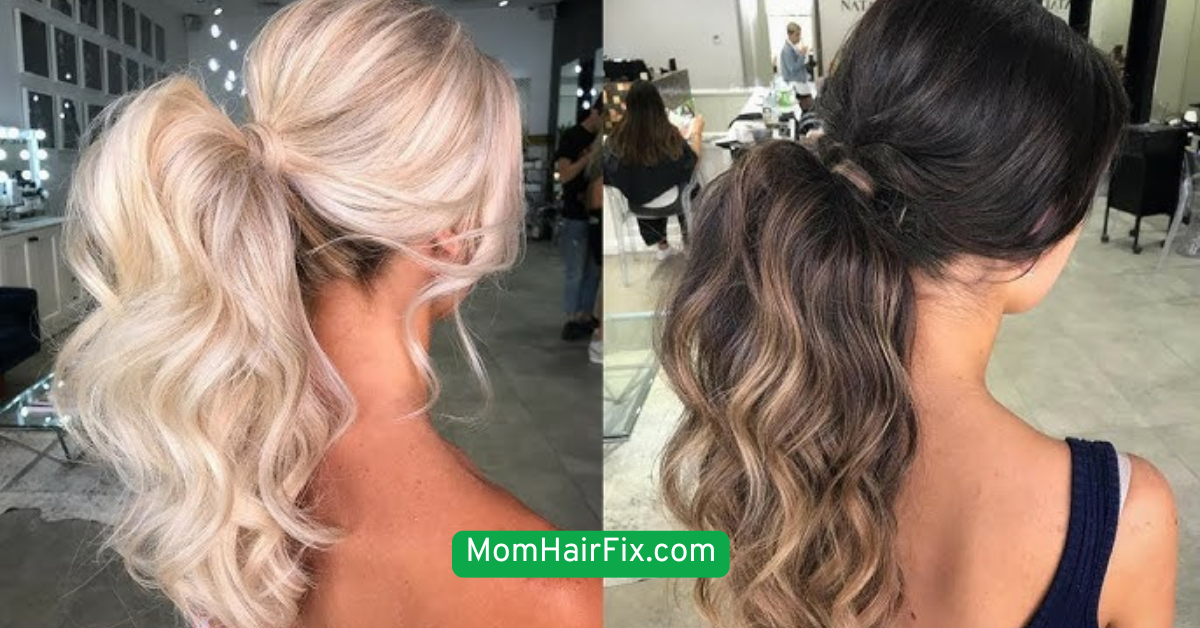 High Pony with a Wrap-Around