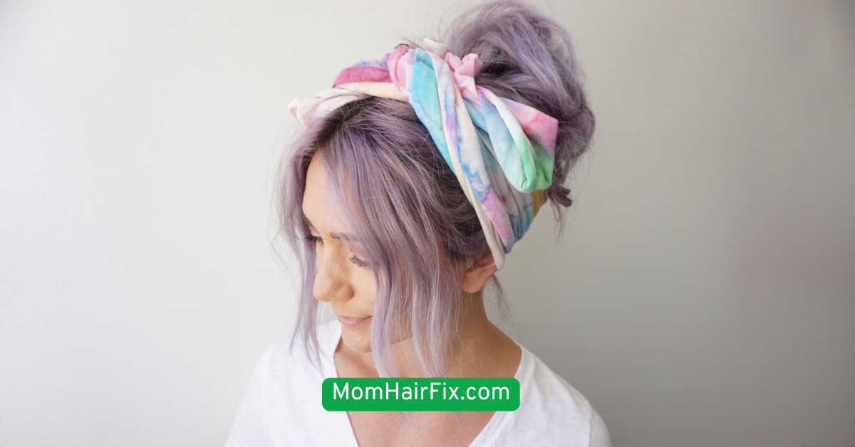 Scarf-Wrapped Bun