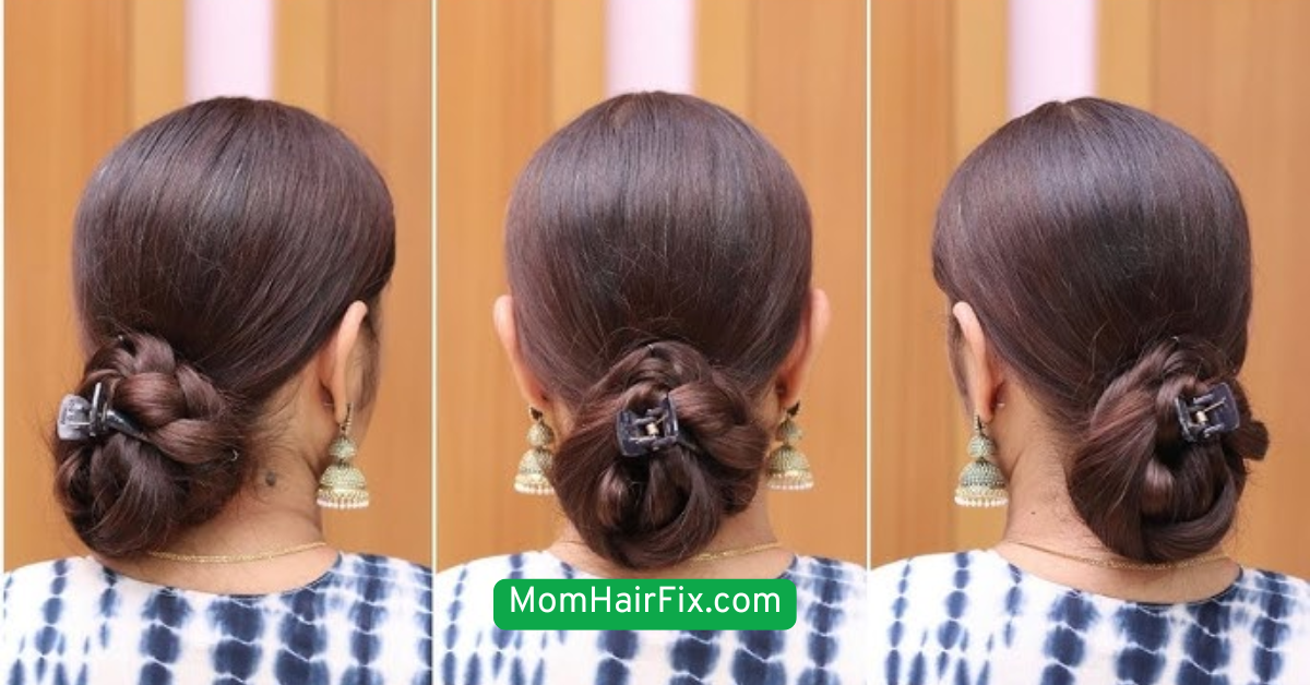 Side-Swept Low Bun