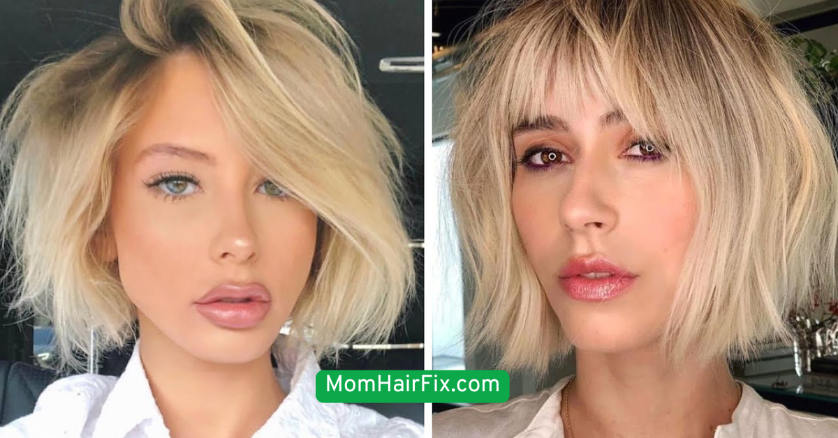  The “Mom Bob” with Side Part