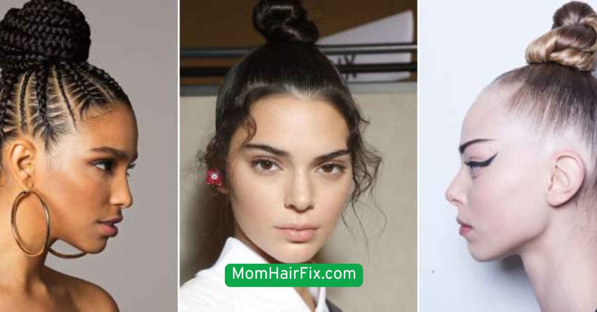 Top Knot with Bangs Out