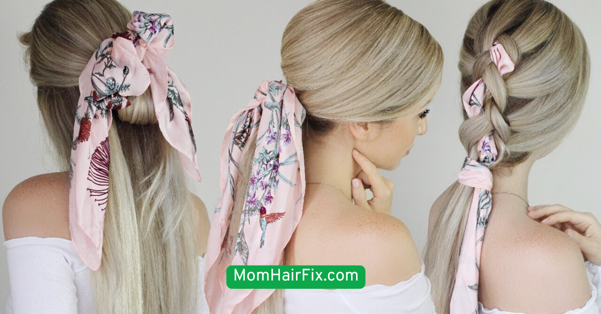 Scarf-Wrapped Bun