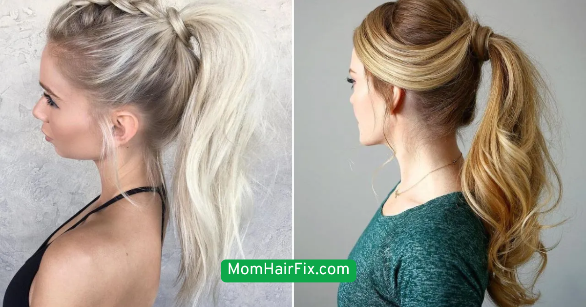  Low Bubble Ponytail